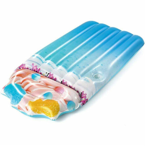 Trade Shop - Materassino Gonfiabile Stampa Realistica Frappe Mare Piscina 170x90cm Bestway -
