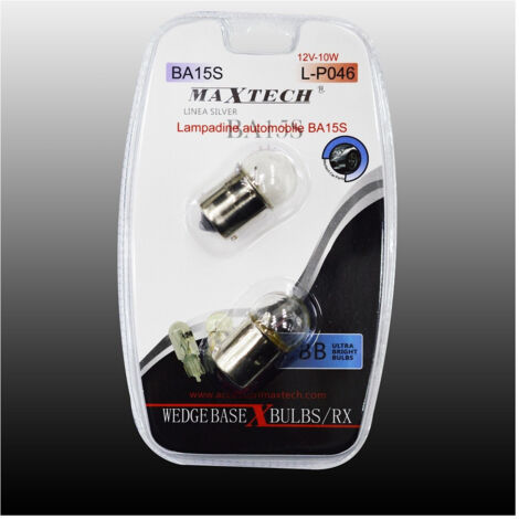 Trade Shop - MAXTECH L-P046 12 V – 10 W BA15S Autolampen, ultrahelle Lampen -