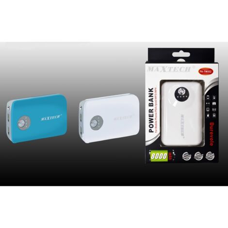 Trade Shop - Maxtech Power Bank 8000mah Carga De Batería Ipod Smartphone Mp3 Mp4 2usb Pa-tm002 -