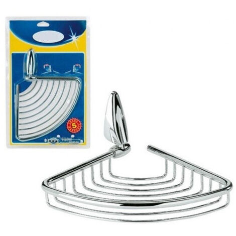 TRADE SHOP - Mensola Ad Angolo Bagno Angolare Angoliera Doccia A Parete In Acciaio Inox -
