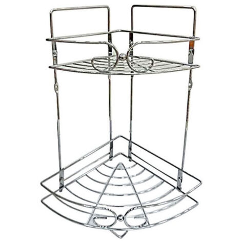 Trade Shop - MENSOLA ANGOLA FÜR BAGNO ANGOLIERA DOCCIA A 2 LIVELLI RIPIANI IN METALLA 52719 -
