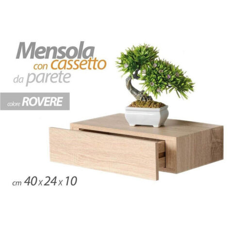 Trade Shop - MENSOLA MIT EXPENDITURE EXPENDITURE IN LEGNO ROVERE 40X24X10CM 782510 -