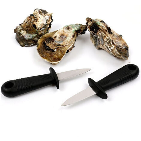 Trade Shop - Messer Offene Austern Jakobsmuscheln Sea Fruits Opener Steel Kitchen Fish -
