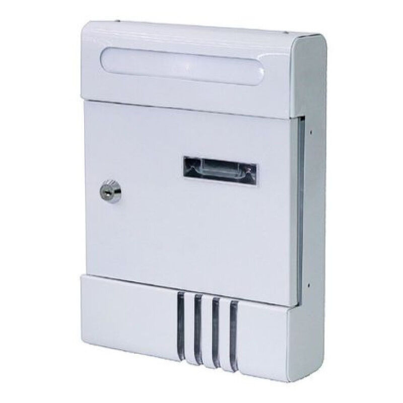 Trade Shop - metallbriefkasten briefkasten schlüssel briefkasten H2803 weiss 56848 -