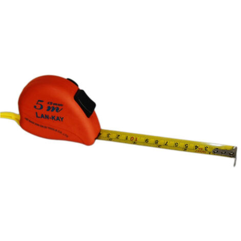 Trade Shop - Metro In Acciaio Flessometro 3 5 10 Metri Mt Flessibile Blocco Retrattile Gancio -     -5 Mt  -
