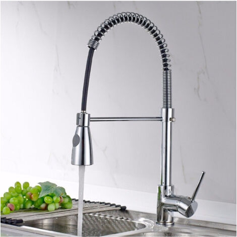 Trade Shop - Mezclador Fregadero Cocina Isla Ducha Profesional Cromado Grifo Fregadero -