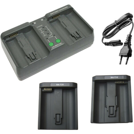 Trade-Shop MH-26 Dual-Ladegerät / BA-T10 BA-T20 Adapter kompatibel mit EN-EL18A, EN-EL18B, EN-EL18C, EN-EL18D, EN-EL4, EN-EL4A, LP-E4, LP-E4N, LP-E19