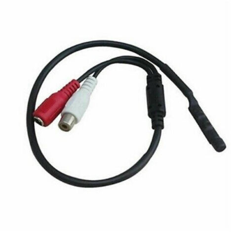 TRADE SHOP - Microfono Per Telecamera Videosorveglianza Monitor Dvr Audio 25 Cm 12v Mic-10 -
