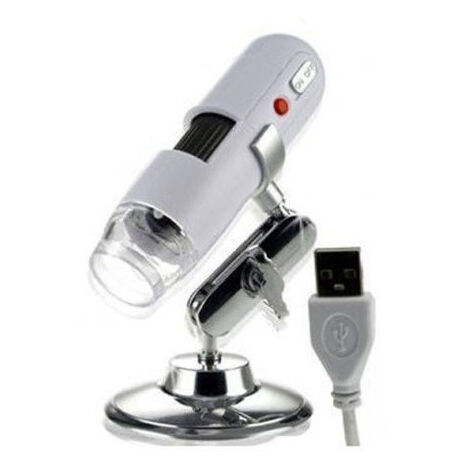 Trade Shop - Microscopio Digital Usb 20x 400x Pc Notebook Foto Video 8 Led 2.0 Mpx Soporte Cd -