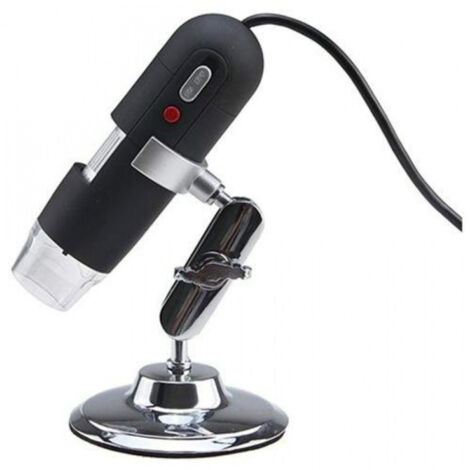 Trade Shop - Microscopio Digital Usb 80x 800x Pc Notebook Foto Video 8 Led 2.0 Mpx Soporte Cd -