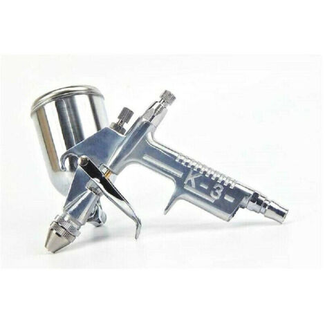 Trade Shop - Mini Aerografo Bassa Pressione Da 100 Ml Serbatoio A Caduta Mod. K3 -