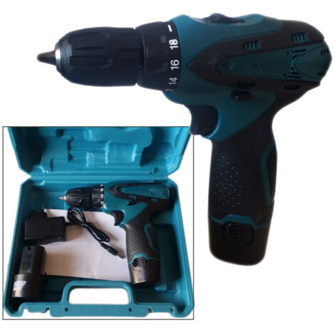 Trade Shop - MINI-BOHRSCHRAUBER 12 VOLT DOPPEL-AKKU LADEGERÄT KOFFER -