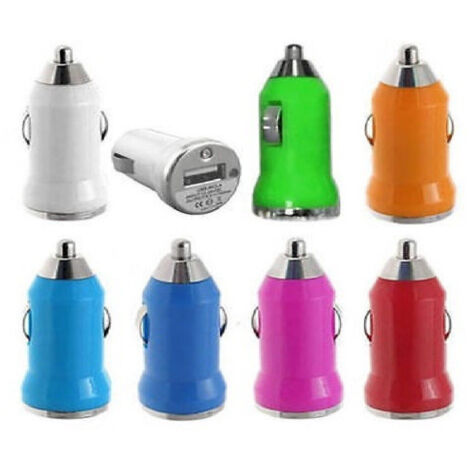 Trade Shop - Mini Cargador Coche Usb Universal 1a Smartphone Encendedor -