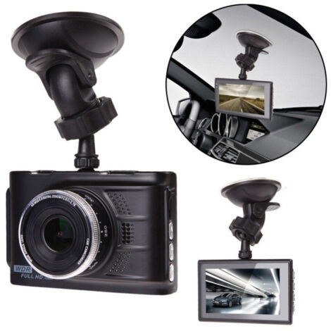 Trade Shop - Mini Dvr Coche Videocámara 2 Cámaras Full Hd Wdr -