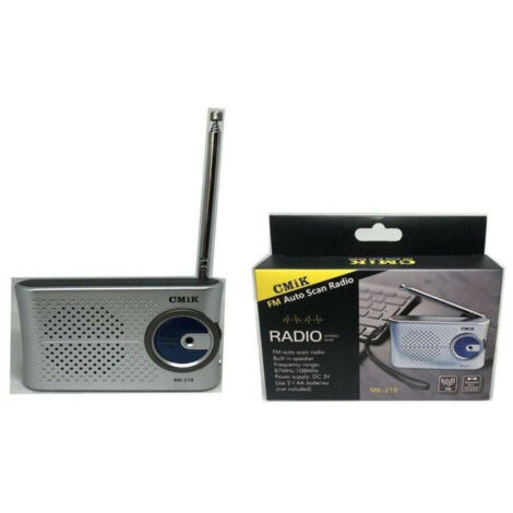 Trade Shop - MINI FM RADIO MK-219 RADIO AUTO STEREO SPIELER TRAGBAR SCAN -