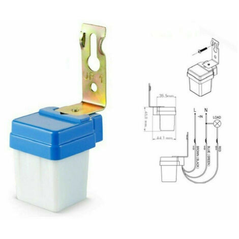 Trade Shop - Mini Interruttore Sensore Crepuscolare 6a 220v Per Lampade Faro Faretto Led -