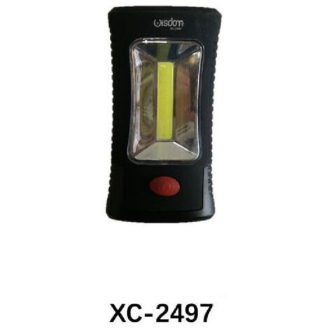 TRADE SHOP - Mini Lampada Luce Lavoro Led Cob Torcia Magnetica Portatile A Batteria Xc-2497 -
