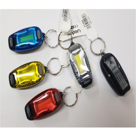 Trade Shop - Mini-LED-Taschenlampe, Schlüsselanhänger, Taschenlampe, Taschenclip, Gürtel-Gadget -