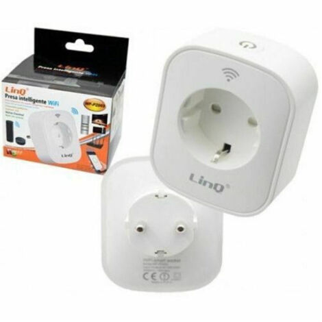 Trade Shop - Mini Presa Spina Corrente Wifi Domotica Android Ios Smart Plug Linq Wf-pz003 -