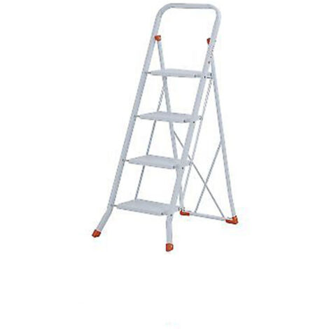 Trade Shop - Mini Scala Scaletta Sgabello Richiudibile Pieghevole Antiscivolo Gierre Gradini -     4 Uvas