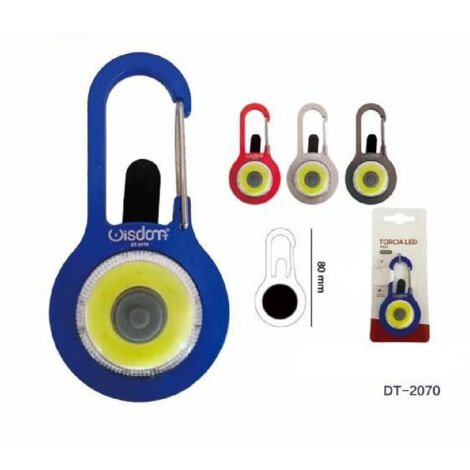 Trade Shop - Mini Torcia A Led Cob In Alluminio Tascabile Portatile In Vari Colori Dt-2070 -