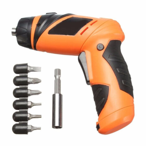 TRADE SHOP - Mini Trapano Elettrico Compatto A Batteria Ricaricabile 6v Wireless Cordless Cacciavite -