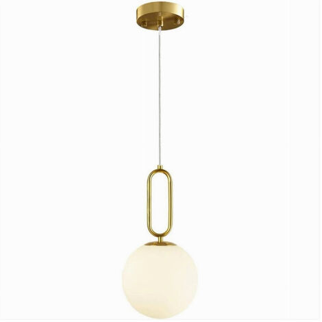 Trade Shop - MINIMALISTA OVALE METALLO BRONZO SOSPENSION -
