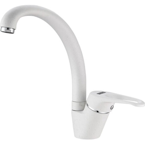 Trade Shop - MISCELATORE LAVELLO CANNA BASSA FRAGRANITE BIANCO 88591 LAVANDINO RUBINETTERIA -