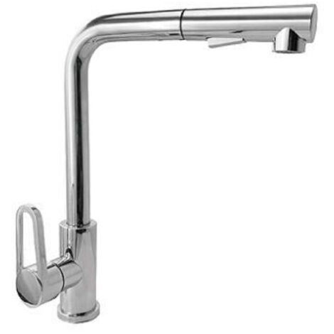 TRADE SHOP - Miscelatore Rubinetto Monocomando Doccetta Estraibile Per Lavello Cucina 79569 -