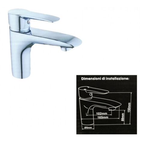 Trade Shop - Mischbatterie 52339 Badezimmer Waschbecken Waschtisch Einhebel Armatur -