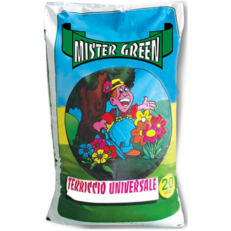 Trade Shop - Mister Green Tierra Universal 20 Litros Para Plantas Flores Bulbos Tierra De Huerta -