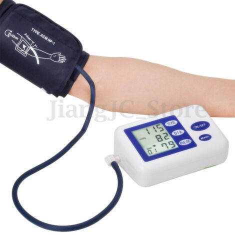 TRADE SHOP - Misuratore Pressione Automatico Digitale Sfigmomanometro Battito Cardiaco -