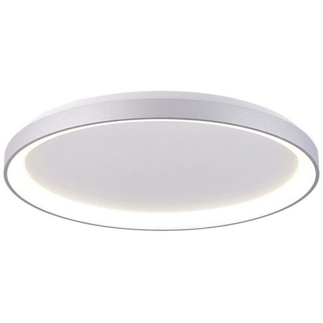Trade Shop - MODERE PLAFONIERA TONDA LED CCT 60 W 3000K 4000K SOFFITTO LAMPADA PARETE 80 CM -      Silber