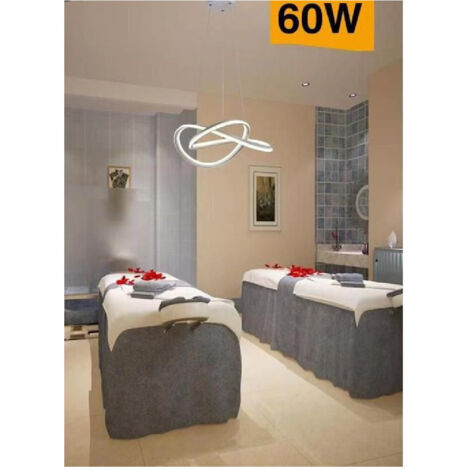 Trade Shop - MODERNE LED-KRONLEUCHTER GEFLOCHTENE DECKENLEUCHTE 60W LICHT 3000K 6500K 4000K A50B -