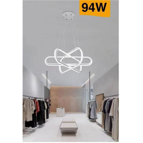 Trade Shop - MODERNE LED-KRONLEUCHTER-PENDELLEUCHTE 94W WEISSES LICHT 4000K 3000K 6500K A49 -