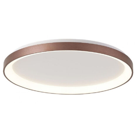 Trade Shop - MODERNE RUNDE DECKENLEUCHTE LED CCT 42W 3000K 4000K DECKENLEUCHTE WANDLEUCHTE 58CM - Braun