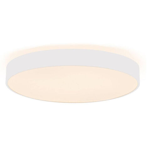 Trade Shop - MODERNE RUNDE LED-DECKENLEUCHTE 65W CCT 3000K 4000K DECKENLAMPE WANDLEUCHTE 60CM -      Weiß