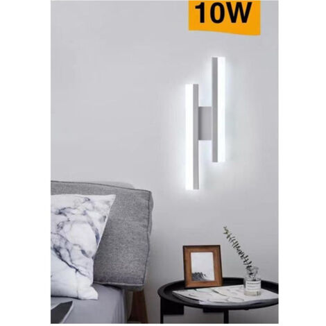 Trade Shop - MODERNE WANDLEUCHTE 10W ABAT JOUR TISCHLEUCHTE WEISS 6500K 4000K 3000K E87B -