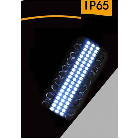 Trade Shop - MODUELLE LED 12V 20 STRISCE 2835 LUCE BIANCO GHIACCIO 13000K IP65 ABT-2835-6114-FF -