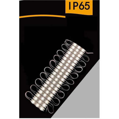 TRADE SHOP - Modulo Led 12v 20 Strisce 2835 Insegne Tabelle Vari Toni Luce Ip65 Abt-2835-6114 - -Bianco Naturale -