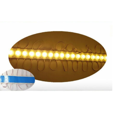 TRADE SHOP - Modulo Led 12v 3030 Per Insegne Tabelle Luce Fredda 6500k Calda 3000k 3030-12v - -Bianco Caldo      -