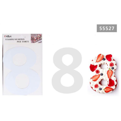Trade Shop - Molde De Tortas Dulces En Forma De 8 Pulgadas De 8 Pulgadas Herramienta De Corte De Plantilla 55527 -