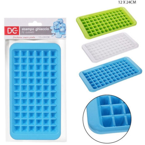 Trade Shop - Molde Hielo 72 Cubos Bandeja 12x24cm En Varios Colores Surtidos 0214133 -