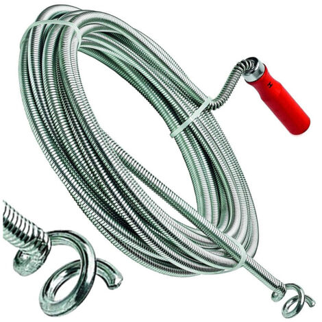 TRADE SHOP - Molla Cavo Stura Lavandino Fogne Scarico Lavabo Sturafogne Manuale 7m -