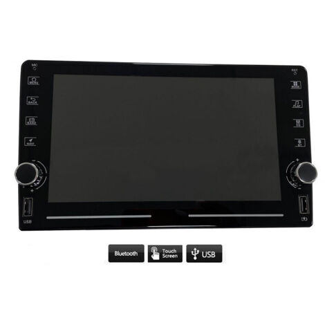 Trade Shop - MONITOR 8" BLUETOOTH TOUCH SCREEN USB FRONTALINO RADIO MULTIMEDIEN -
