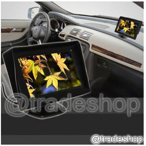 Trade Shop - Monitor Color Pantalla 4,3" Tft Lcd Para El Retrovisor Automático Kit Retromarcia Vcr -