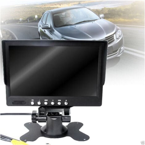 TRADE SHOP TRAESIO Trade Shop - MONITOR LCD LED TFT 7" POLLICI 2 INGRESSI FÜR TELECAMERA RETROMARCIA -