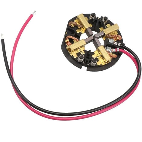 Trade-Shop Motorkohlen-Halter / Kohlebürsten-Halter inkl. 4 Kohlen für AEG/Milwaukee 18V Geräte Elektrowerkzeuge Akkuschrauber Bohrschrauber