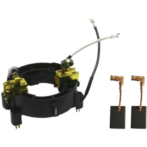 Trade-Shop Motorkohlenhalter / Bürstenbrücke inkl. Motorkohlen kompatibel mit vielen Makita Bohrhammern ersetzt 638655-7 / CB-318 CB-325 194074-2