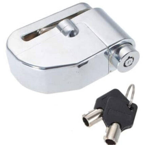 Trade Shop - MOTORRAD SCHEIBENSCHLOSS MIT DIEBSTAHLSICHERUNG SIRENENALARM LK-03 CW564 -